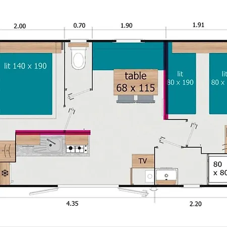 Thp - Camping Le Clos De 3*