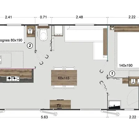 אתר קמפינג Le Clos De 3*